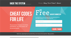 Desktop Screenshot of hackthesystem.com